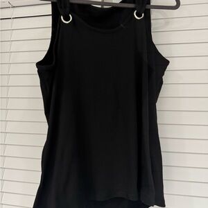Black Sleeveless Top Size OXL